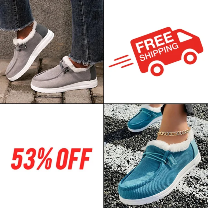 WOMEN‘S SOFT HEAD THICK BOTTOM ORTHOTIC ARCH SUPPORT WOOL THICK WARM COTTON SHOES