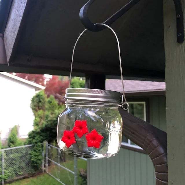 🎉 LAST DAY PROMOTION-50% OFF 🎉- BEAUTIFUL MASON JAR HUMMINGBIRD FEED