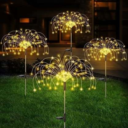[ 70% OFF Sale Ends In Today]- Waterproof  Solar Garden  Fireworks Lamp