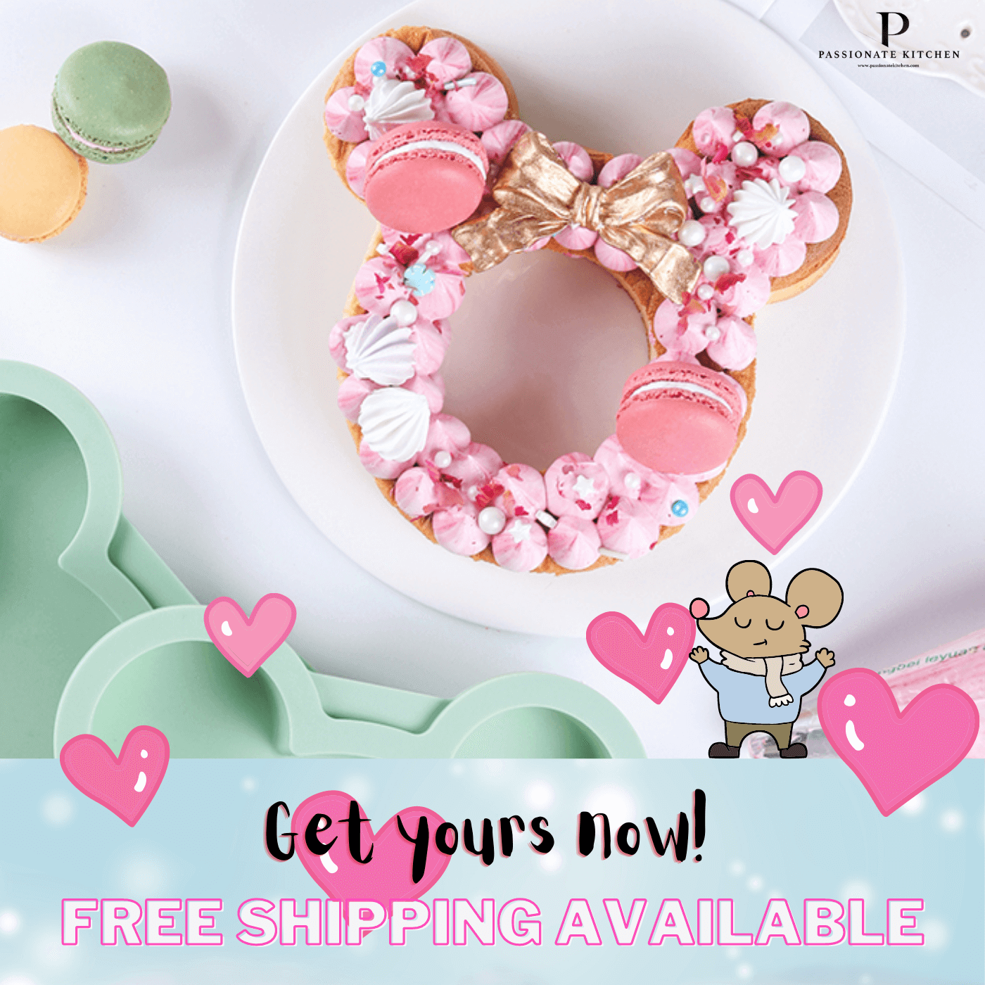 Best-Selling Non-Stick Easy Cake Layer Silicone Cake Molds!