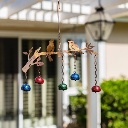 Birds w/Bells Multicolor Wind Chime