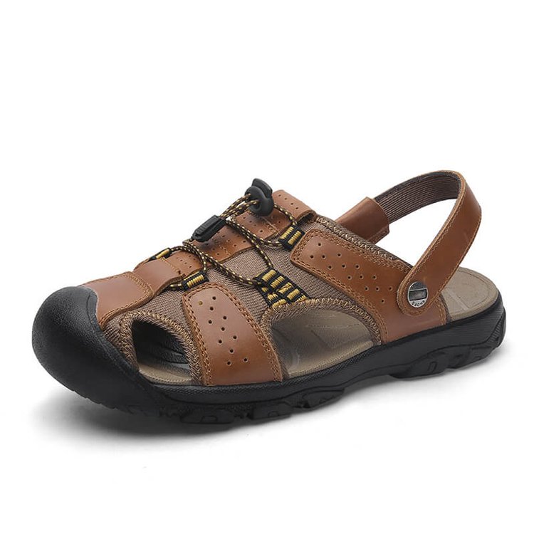 Men's Casual Sandals Leather Outdoor Water Shoe