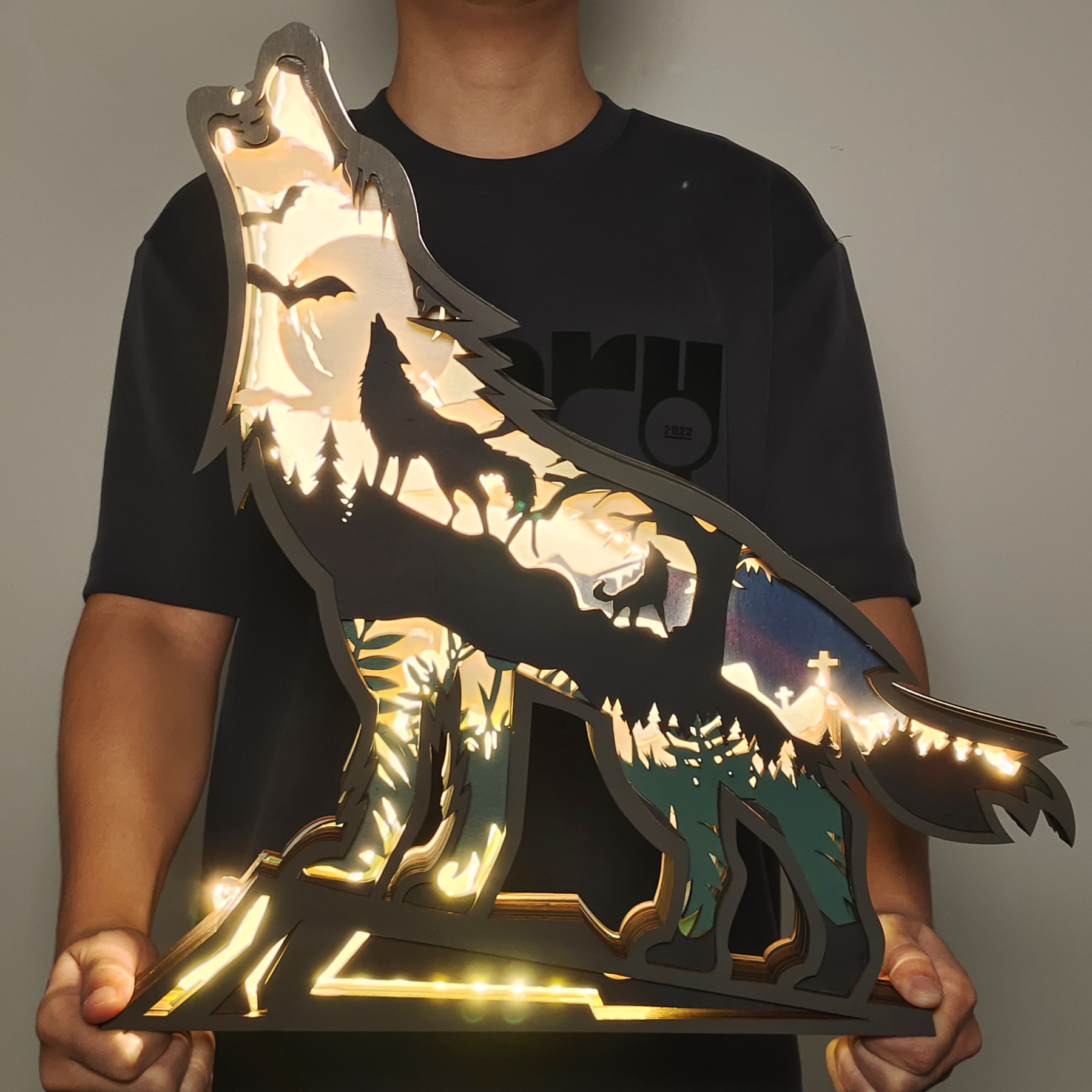 New Arrivals✨-Wolf Carving Handcraft Gift