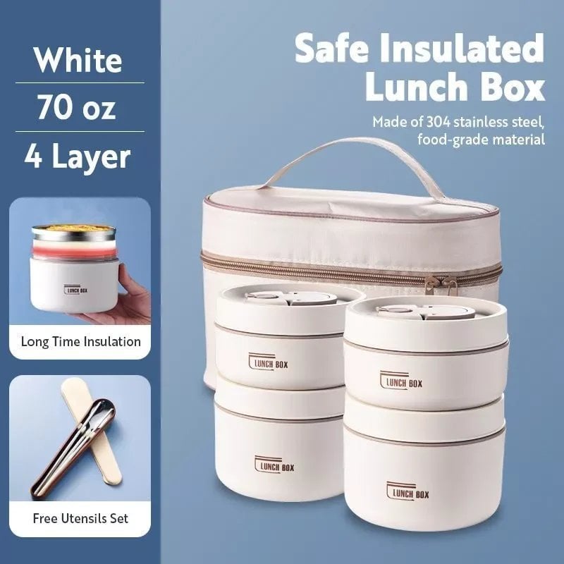 🔥LAST DAY DISCOUNT🔥SAVE 43🔥PORTABLE INSULATED LUNCH CONTAINER SET