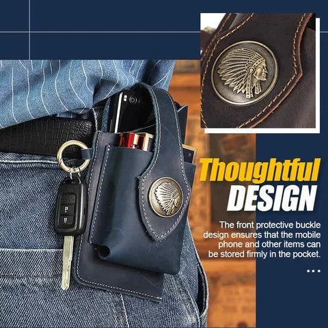 Multifunctional Leather Mobile Phone Bag