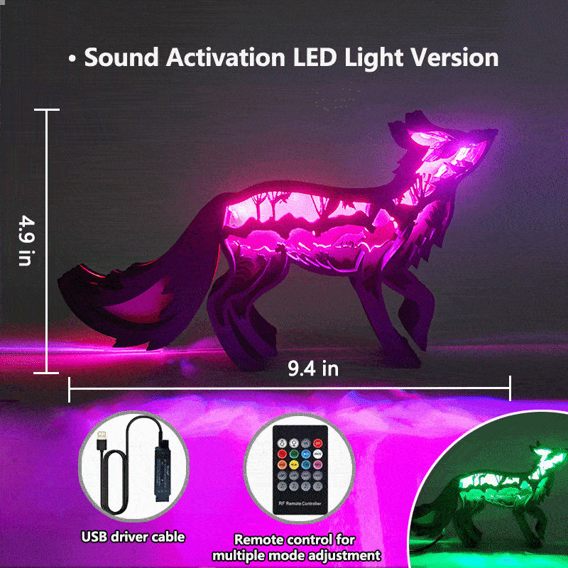 HOT SALE🔥-Running Fox Carving Handcraft Gift