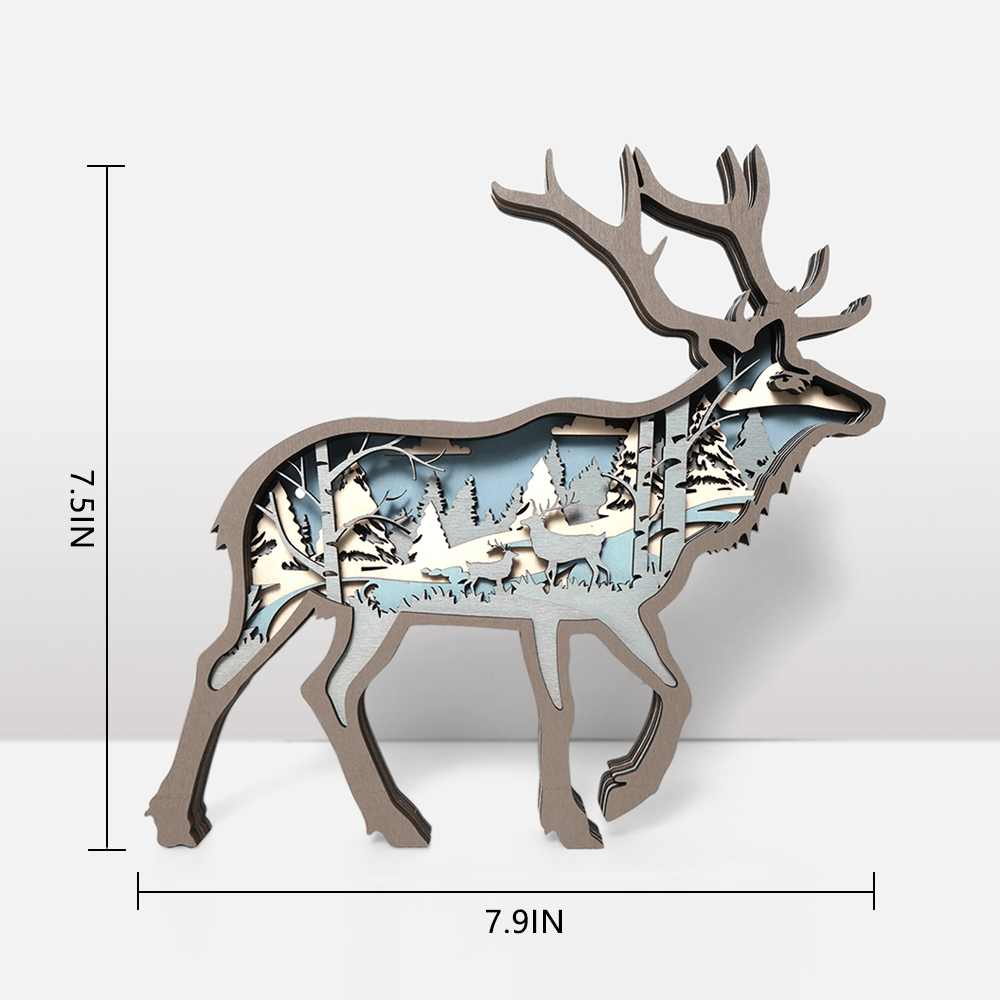 Christmas Flash Sale✨-Elk Carving Handcraft Gift