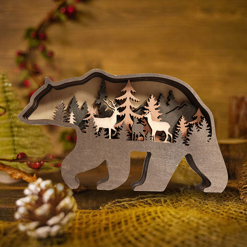 Christmas Flash Sale✨-Bear Carving Handcraft Gift