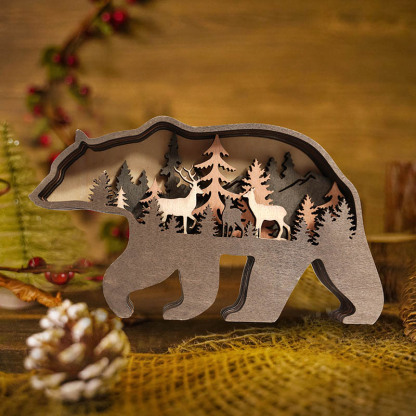 Christmas Flash Sale✨-Bear Carving Handcraft Gift