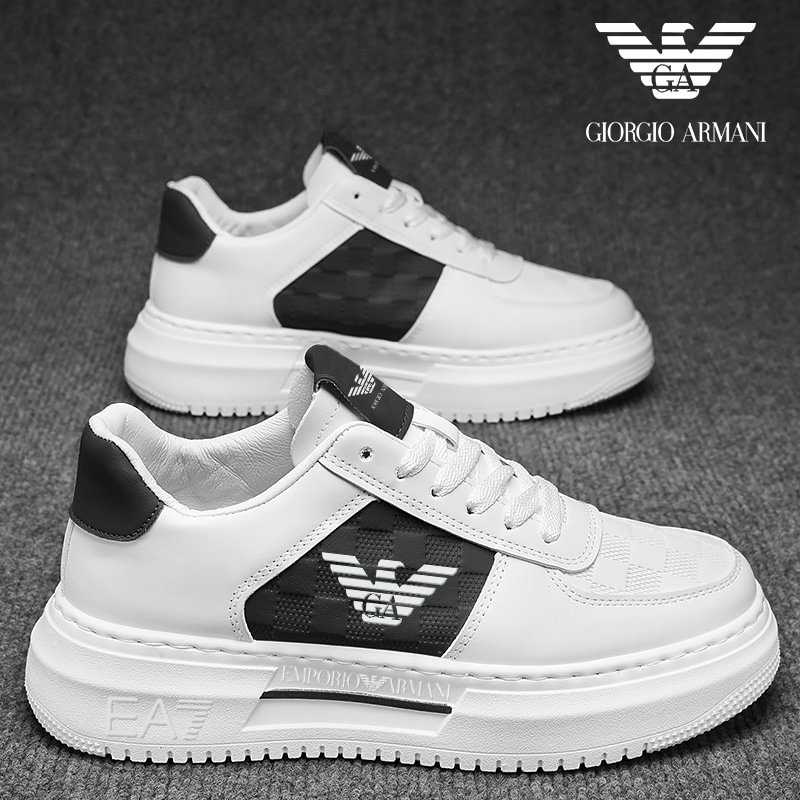 NOVOS TÊNIS MASCULINOS DE COURO ARMANI COM SOLA MACIA
