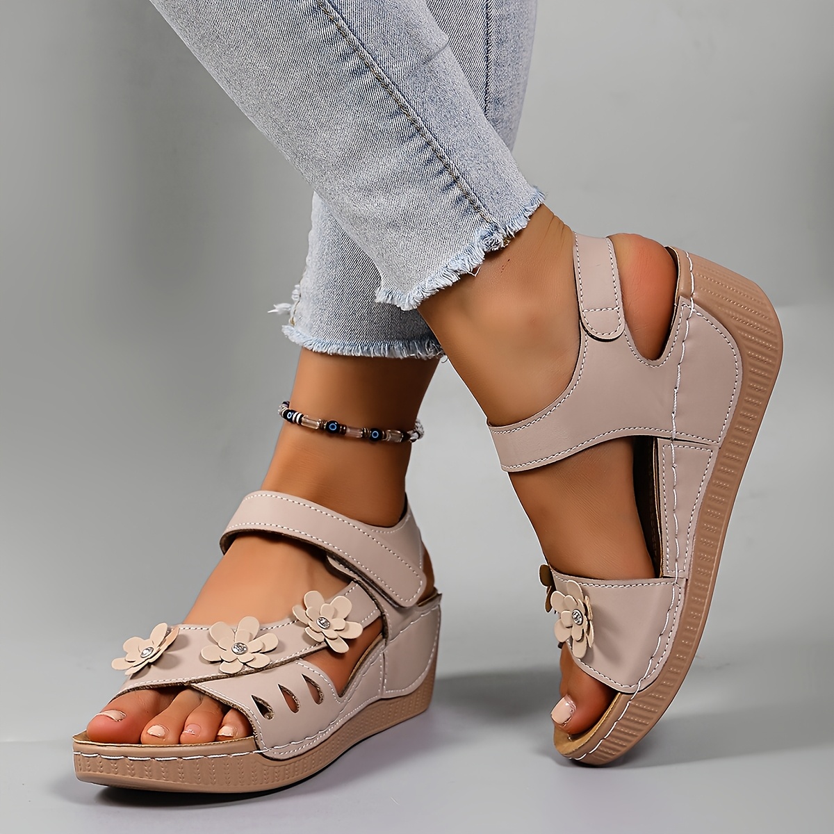 Thick-soled Wedge Beach Sandals