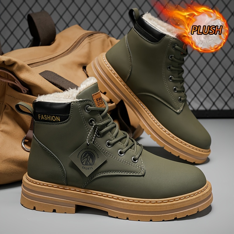 Men's Thick Warm Lining Winter Snow Boots