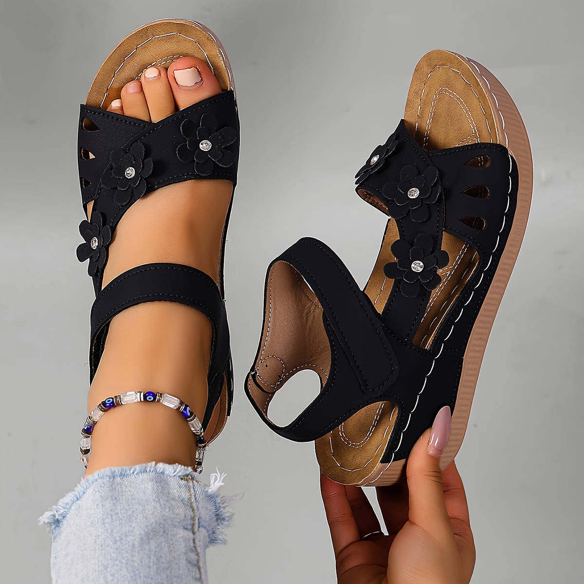 Thick-soled Wedge Beach Sandals