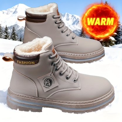 Men's Thick Warm Lining Winter Snow Boots