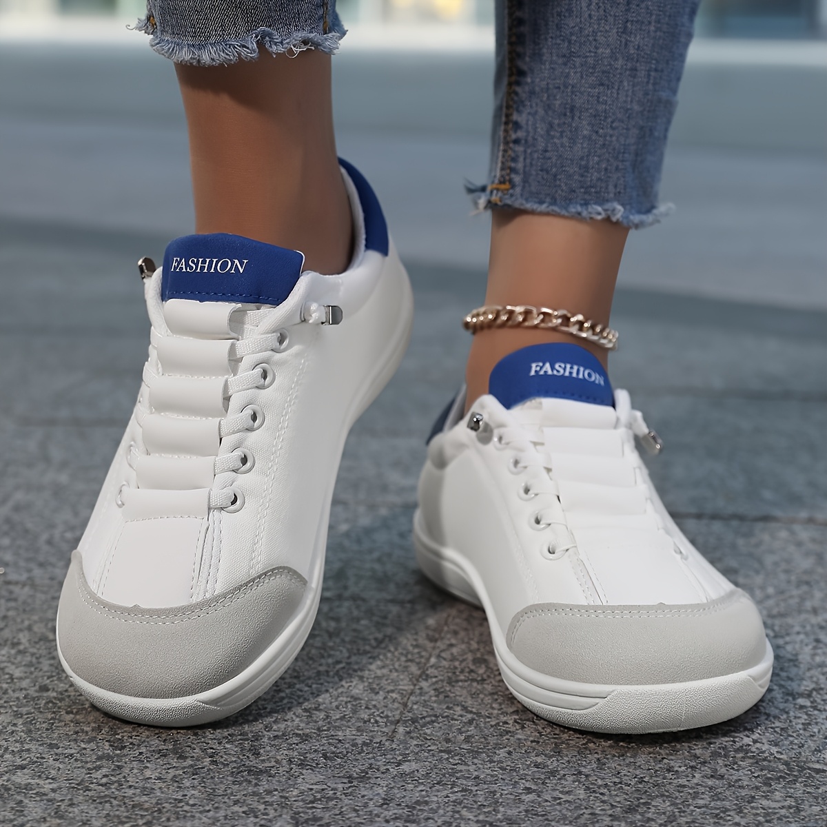 Women Wide Fit Slip-On Athletic Shoes
