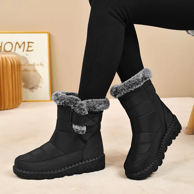 suitable for all this winter warm womens fur shoe is a casual snow boot with soft and warm lining stylish and trendy casual womens shoes details 2