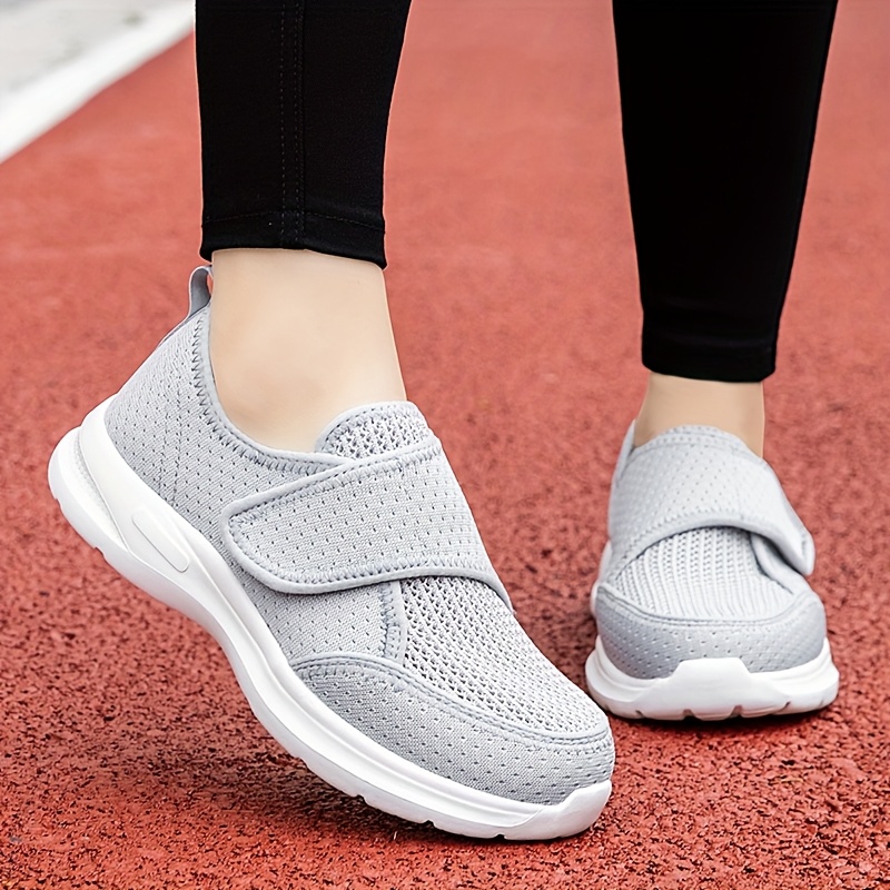Orthopedic Wide Feet Swollen Walking Shoes - Adjustable Hook-and-Loop Fastener Closure