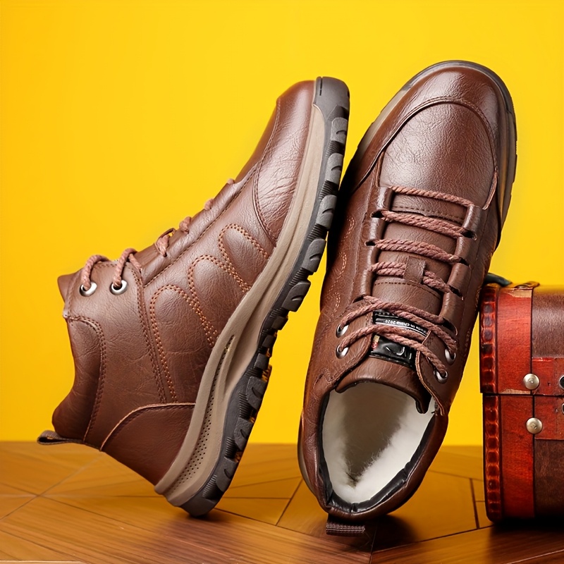 ⏰Last Day! 50% OFF 🔥Men'S Stylish Black Leather High-Top Boots