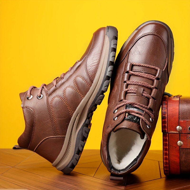 ⏰Last Day! 50% OFF 🔥Men'S Stylish Black Leather High-Top Boots