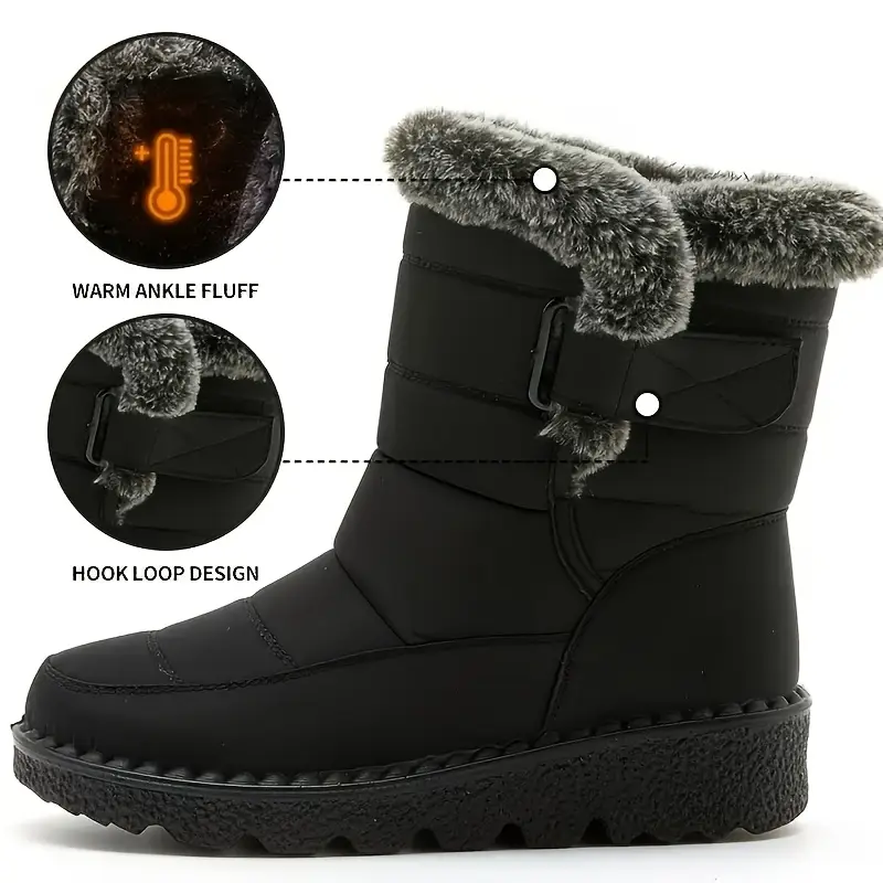 suitable for all this winter warm womens fur shoe is a casual snow boot with soft and warm lining stylish and trendy casual womens shoes details 0
