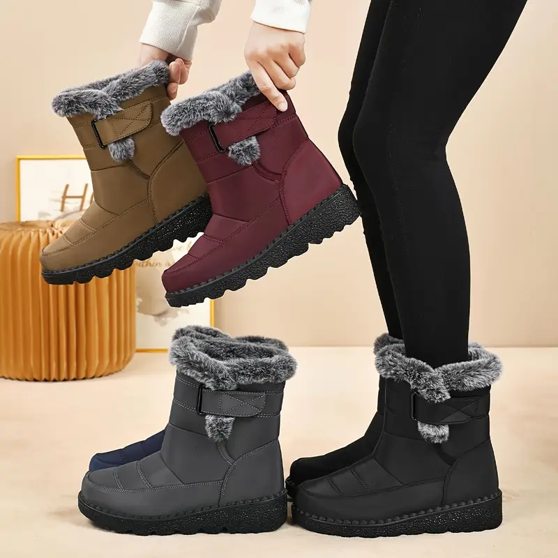 suitable for all this winter warm womens fur shoe is a casual snow boot with soft and warm lining stylish and trendy casual womens shoes details 1