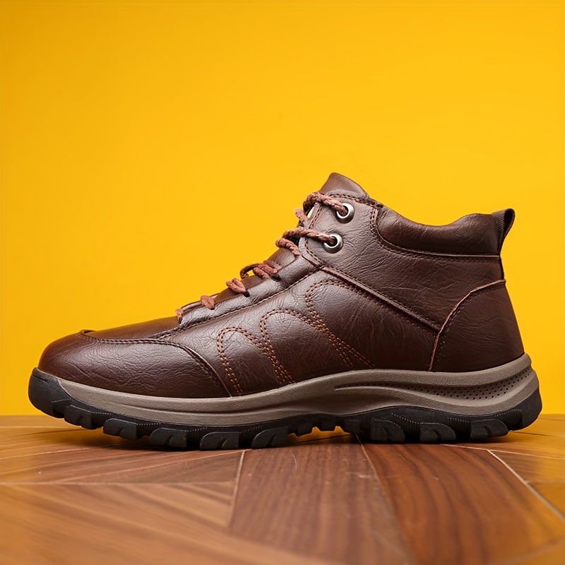 ⏰Last Day! 50% OFF 🔥Men'S Stylish Black Leather High-Top Boots