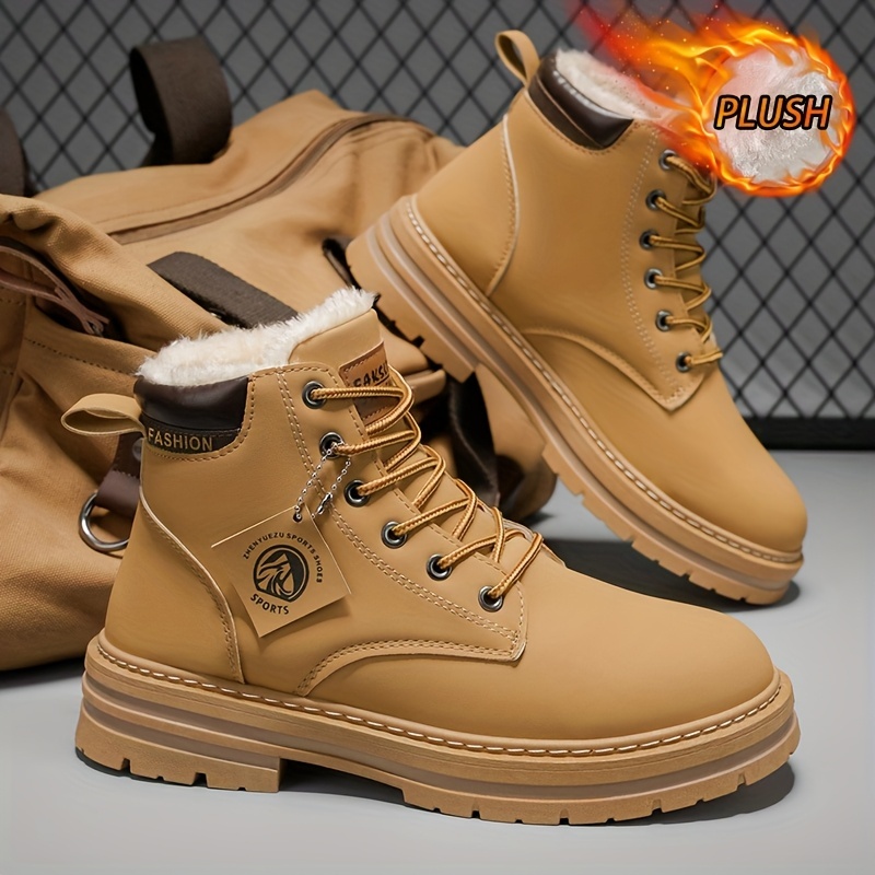 Men's Thick Warm Lining Winter Snow Boots