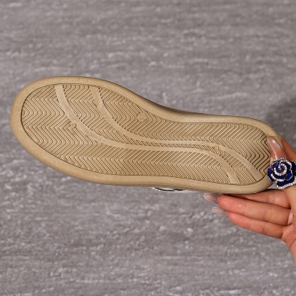 Retro Fashion Thick-Soled Casual Leopard Print Flat Sneakers