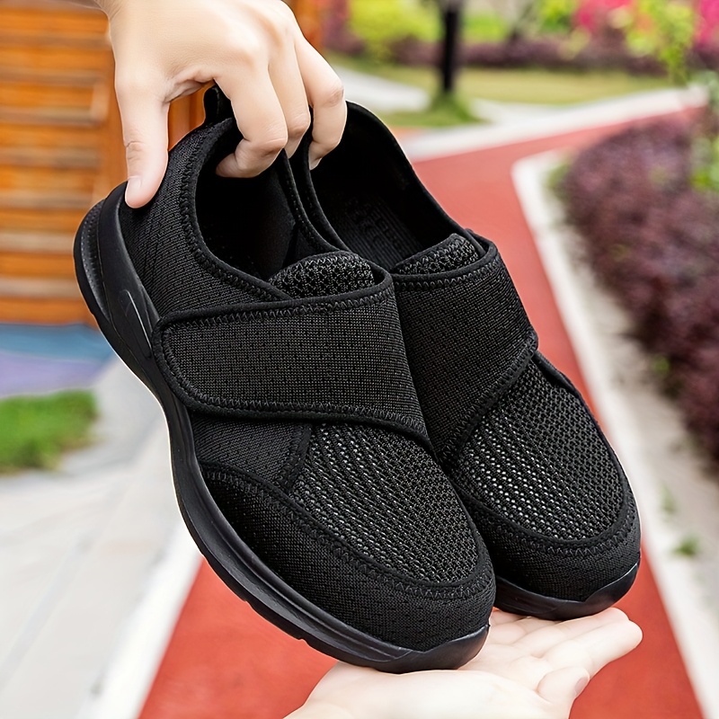 Orthopedic Wide Feet Swollen Walking Shoes - Adjustable Hook-and-Loop Fastener Closure