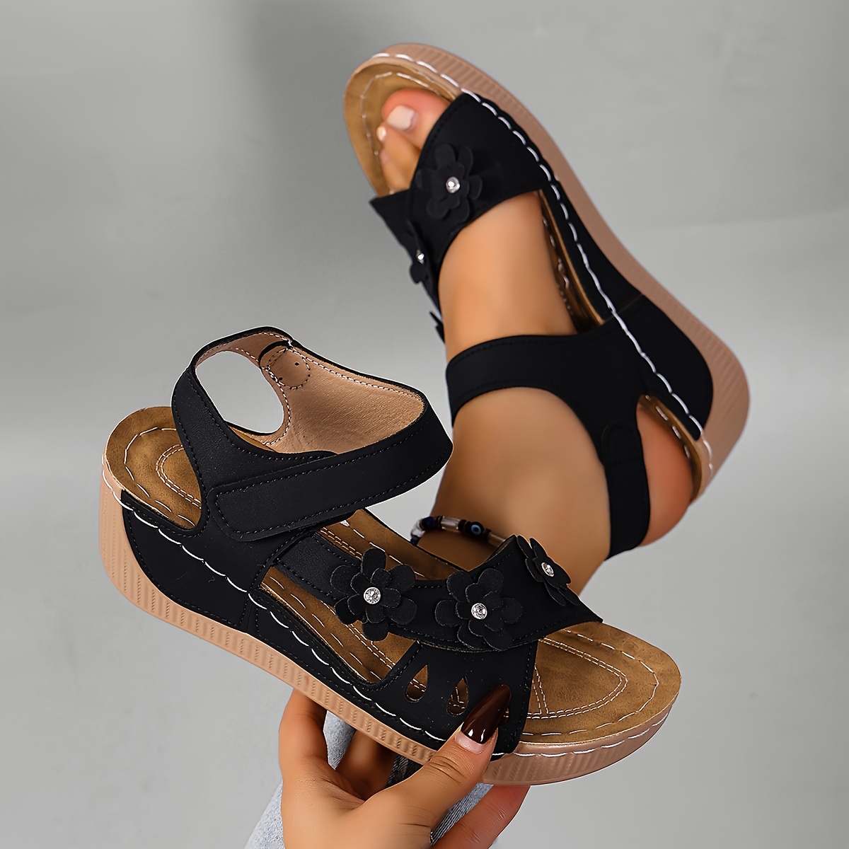 Thick-soled Wedge Beach Sandals