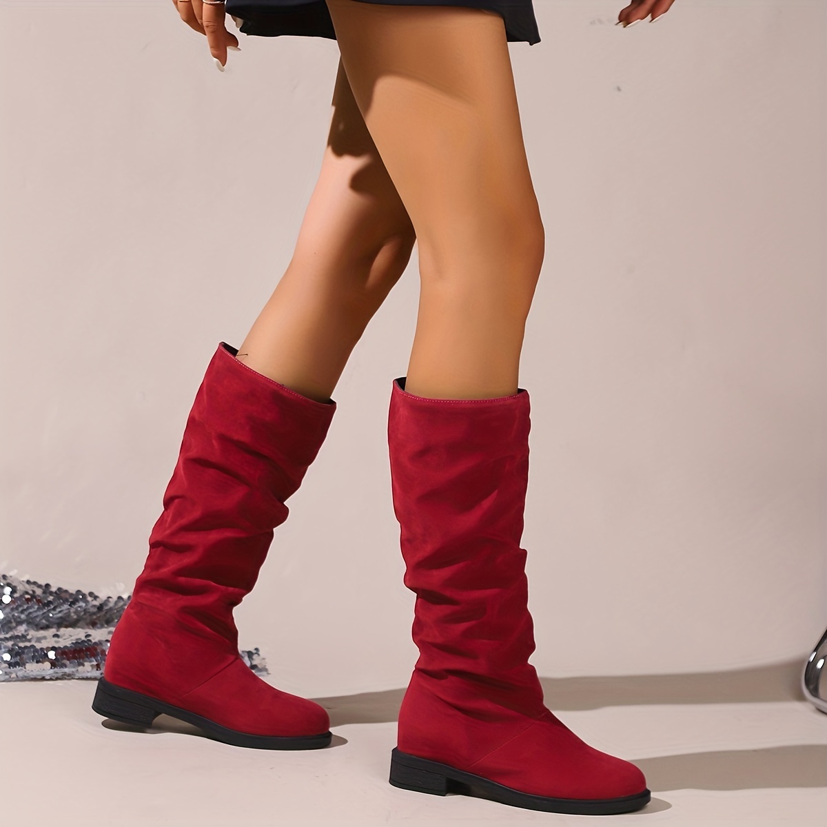 Women's Slouchy Mid Calf Boots