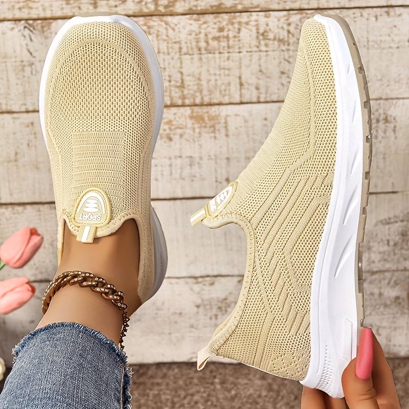 womens casual slip on sneakers non slip soft and comfortable mesh knit upper for breathable lightweight slip resistant and durable women shoes details 9