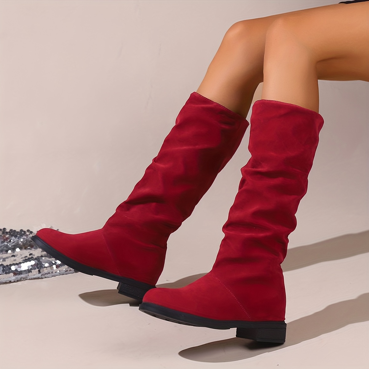 Women's Slouchy Mid Calf Boots