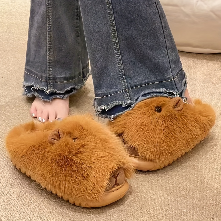 Soft Non-Slip Cute Plush Slippers