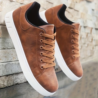 Leather Casual Lightweight Minimalist Skate Shoes