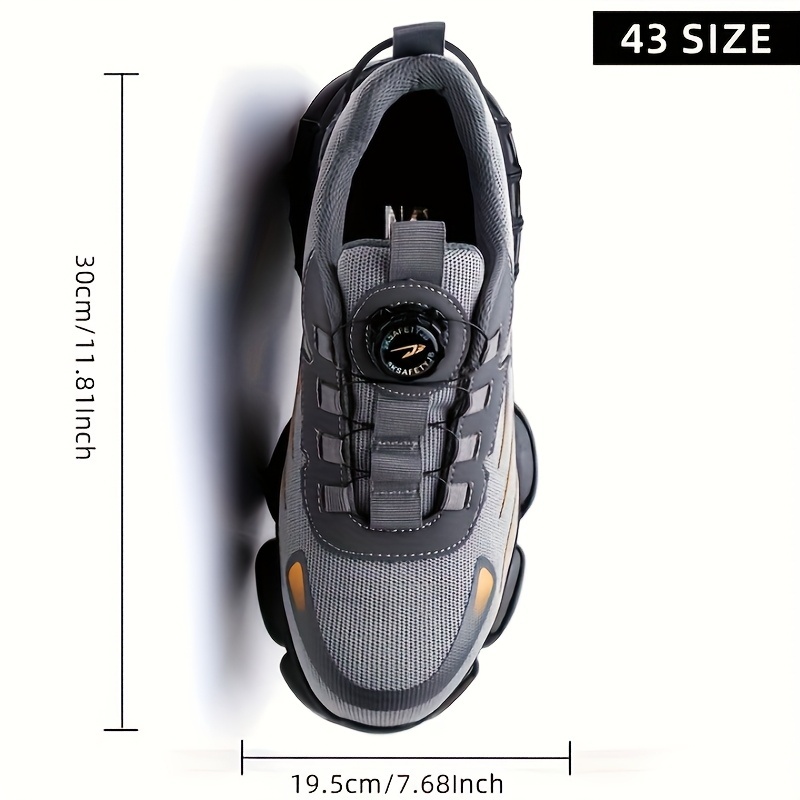 Men's Lightweight Breathable Low-Top Work Shoes