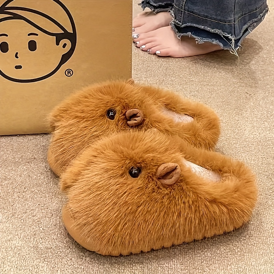 Soft Non-Slip Cute Plush Slippers