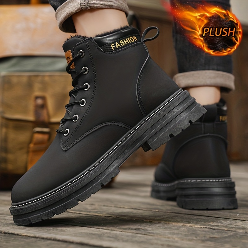 Men's Thick Warm Lining Winter Snow Boots