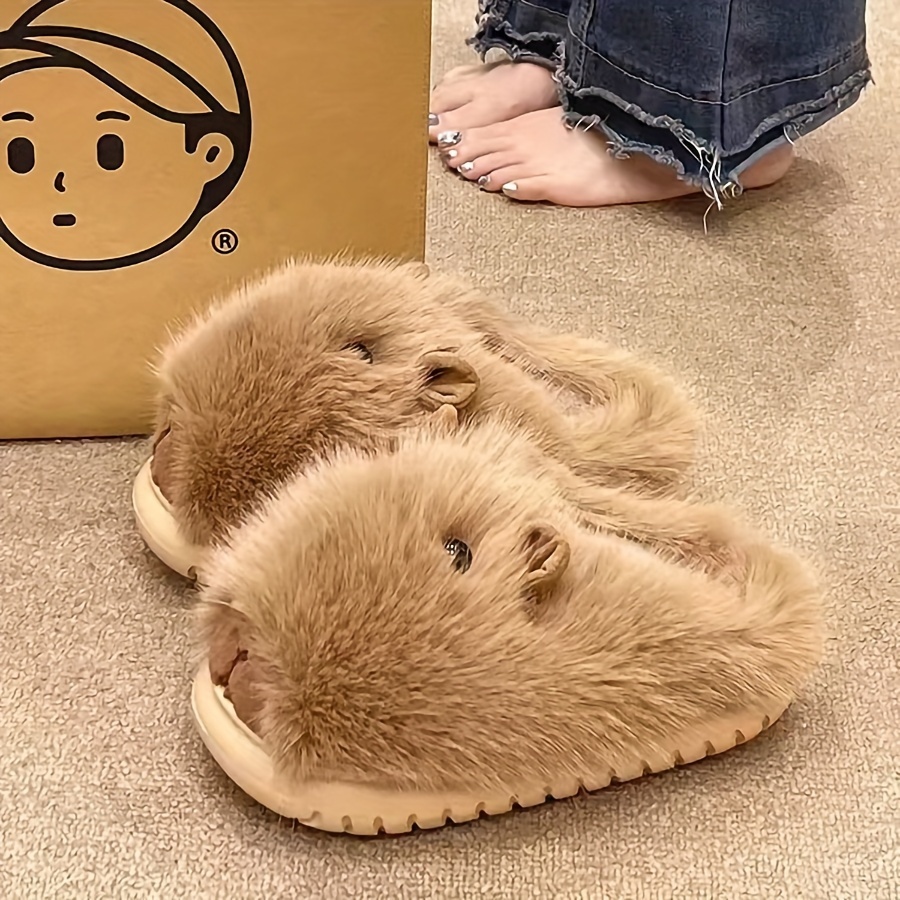 Soft Non-Slip Cute Plush Slippers
