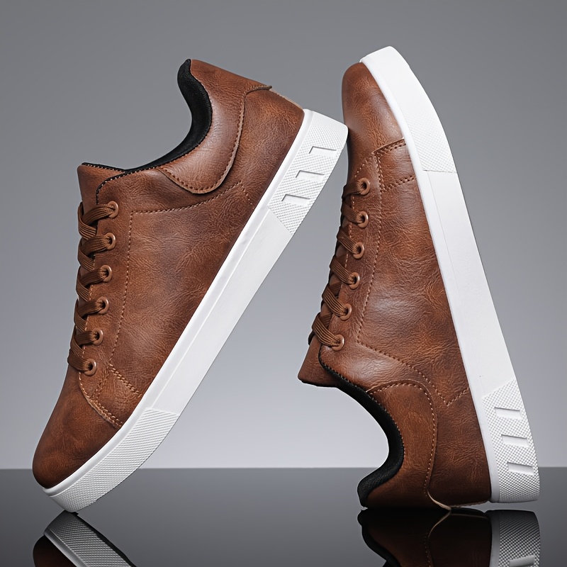 Leather Casual Lightweight Minimalist Skate Shoes
