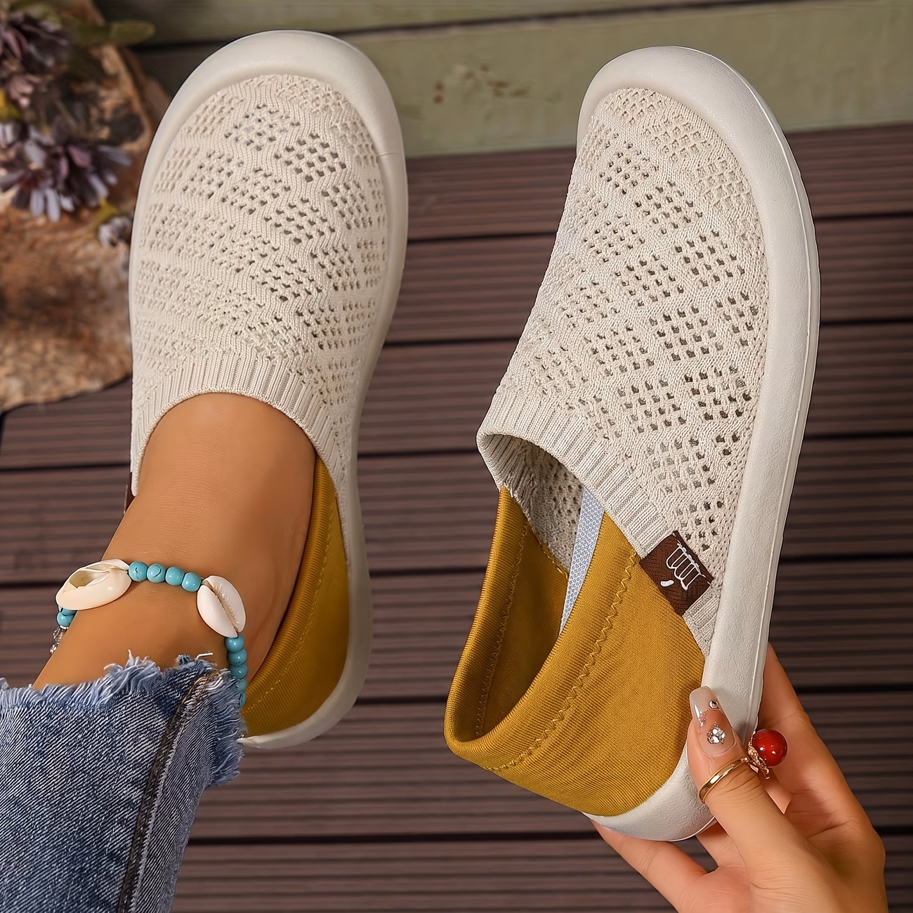 new womens round toe sneakers soft sole non slip slip   shoes summer lightweight breathable comfortable student shoes women shoes details 1