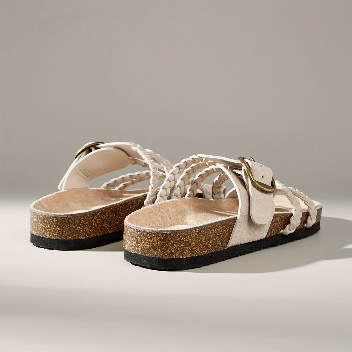 Women's Woven Soft Sole Flat Sandals