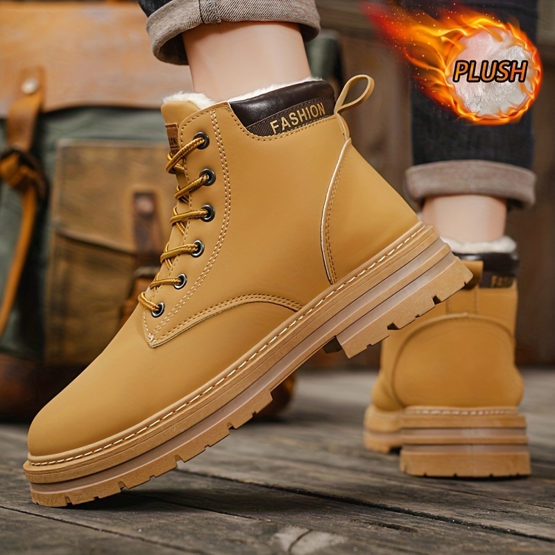 Men's Thick Warm Lining Winter Snow Boots