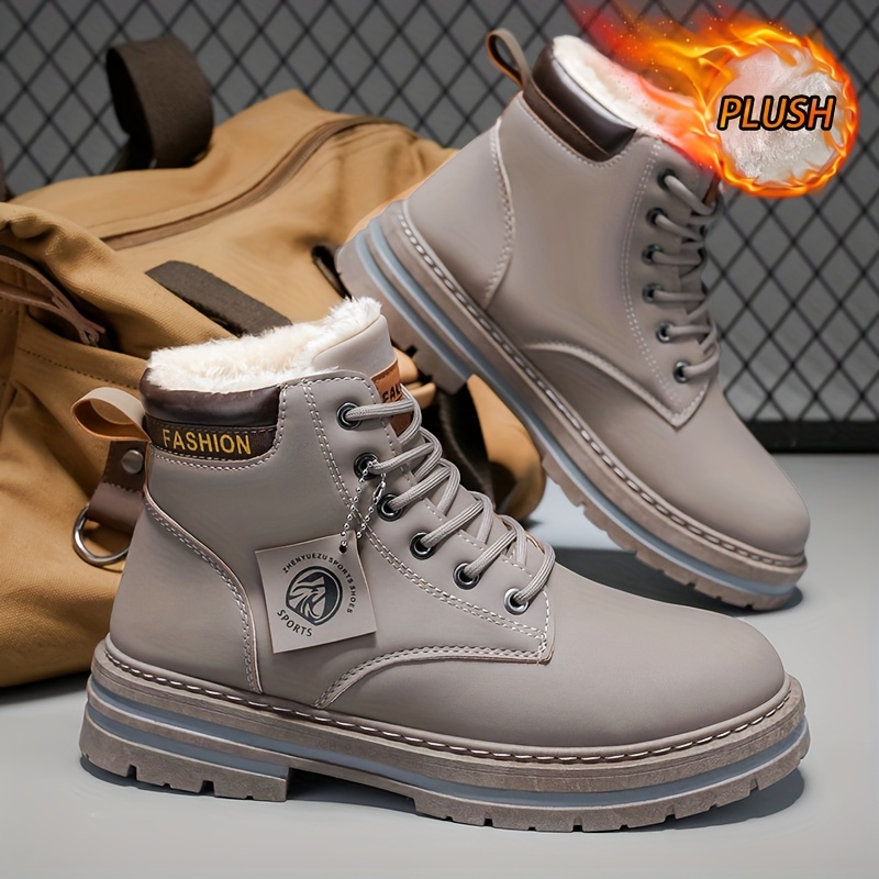 Men's Thick Warm Lining Winter Snow Boots