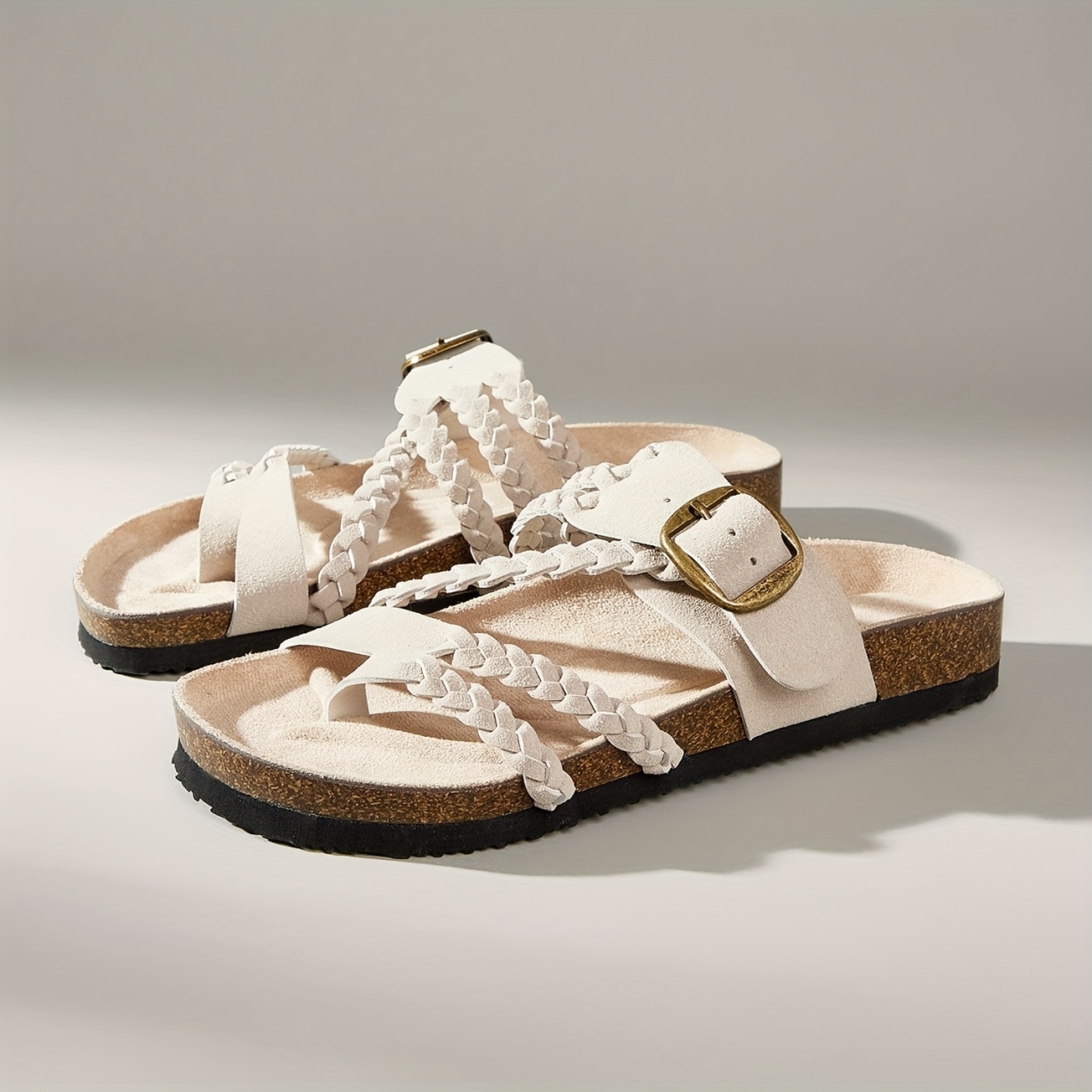 Women's Woven Soft Sole Flat Sandals