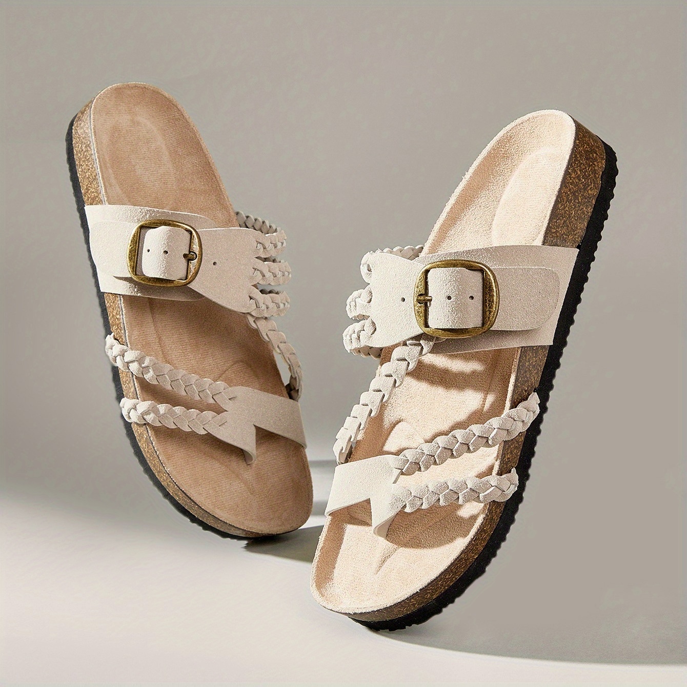 Women's Woven Soft Sole Flat Sandals