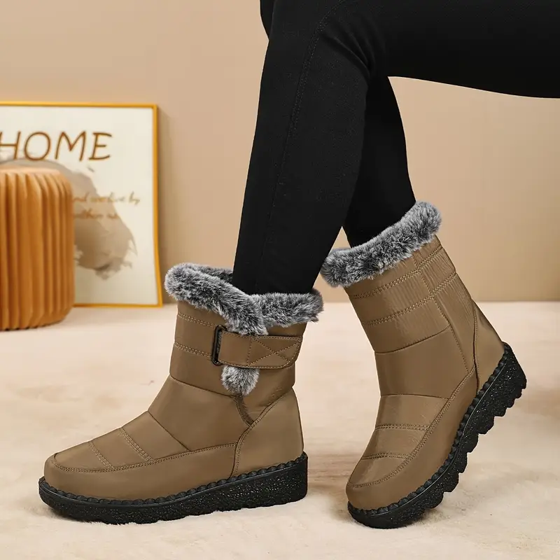 suitable for all this winter warm womens fur shoe is a casual snow boot with soft and warm lining stylish and trendy casual womens shoes details 7