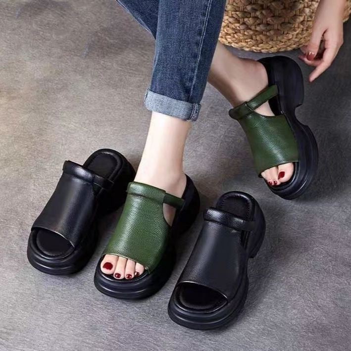 Soft Sole Thick Platform Wedge Casual Versatile Sandals