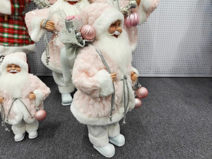 Luxury Santa Claus Christmas Home Decoration 30~80cm Standing & Sitting Fabric Doll