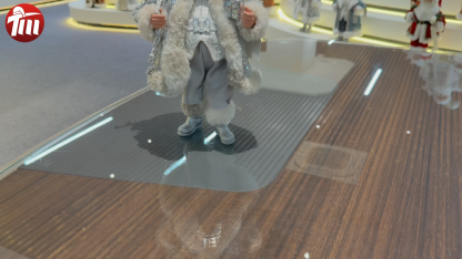 11Inch Xmas Handmade Resin Santa Claus Doll with Silver Christmas Gift Box&Bag Handicraft Polyresin Santa Claus Indoor Decoration